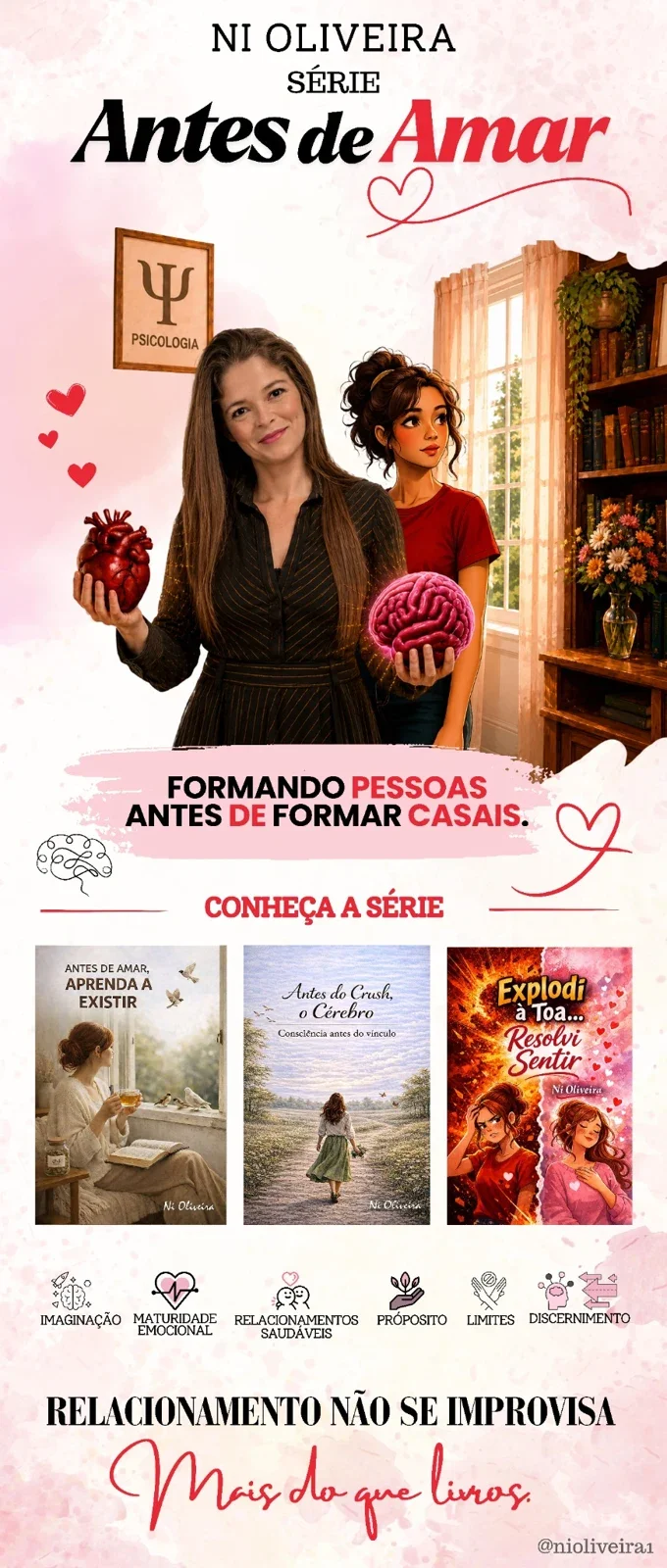 Arte da série Antes de Amar: formando pessoas antes de formar casais